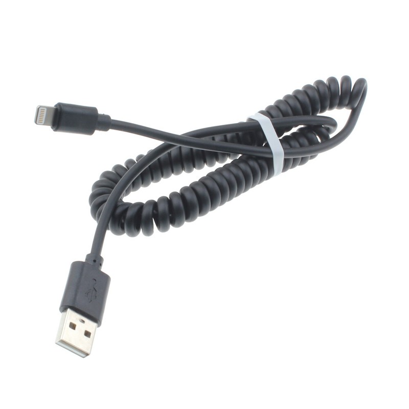 iPHONE 6S 7 8 XR XS MAX 11 12 13 Pro COILED USB CABLE FAST CHARGER POWER CORD