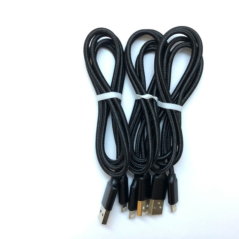 3 Pack 3ft USB Charger Nylon Cable Data SYNC Cord For Phone 5 6 7 Plus 8 X gallery