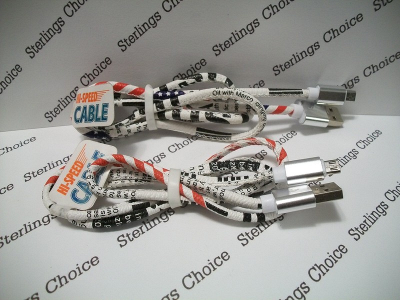 Hi Speed Micro Cable / Charger Lot of 5