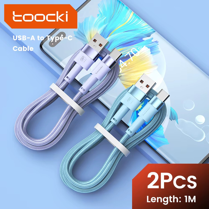 Toocki 2 Pack 3A USB C Cable Type C for Xiaomi 12T Pro Realme Redmi Note 12 Pro gallery