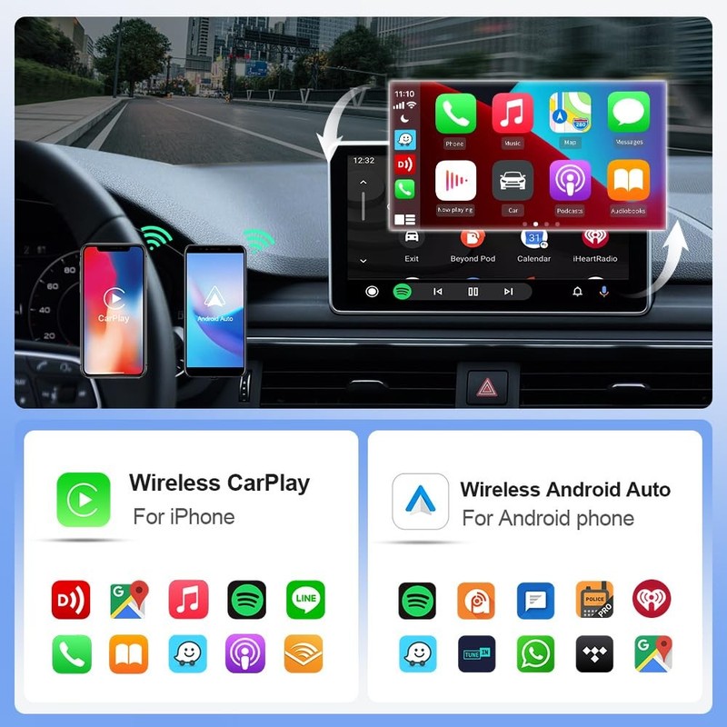 Wireless CarPlay Adapter for iPhone, Convert Wired to Wireless Apple CarPlay gallery