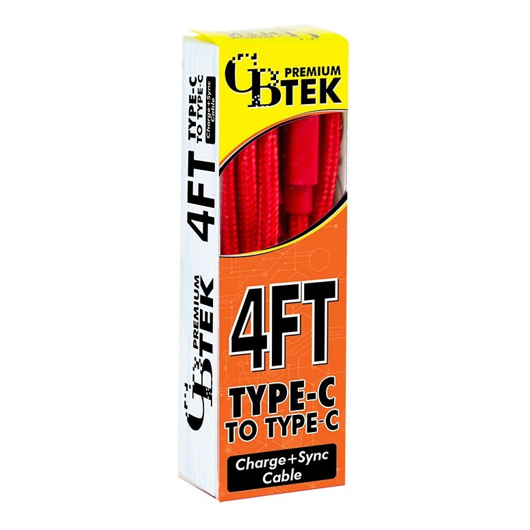 CBTEK 4ft Type C to Type C Charging Cables gallery