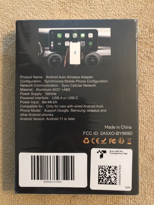 Android Auto Wireless Adapter Compatible for Cars with Wired Android Auto gallery