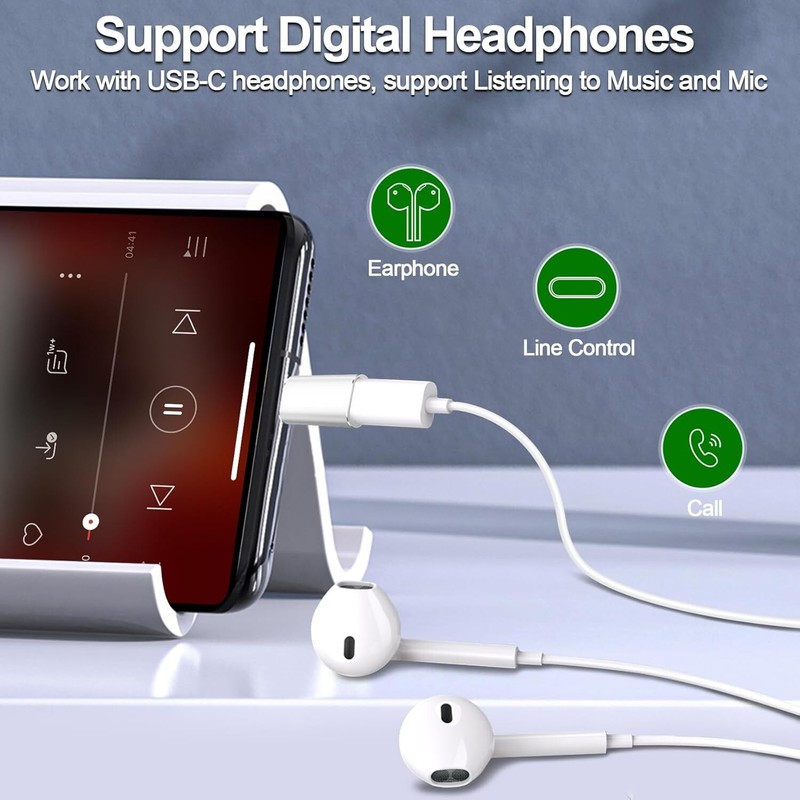 USB Type C Female to i OS Male Adapter For i Phone 14/13/12/11/XR/XS/SE 3 lot gallery