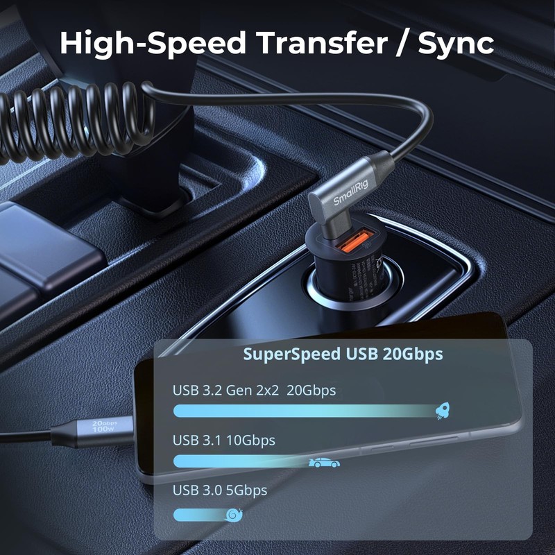 USB C to USB C Coiled Data Cable (Straight to Angled), 90 Degree USB C Cable ... gallery