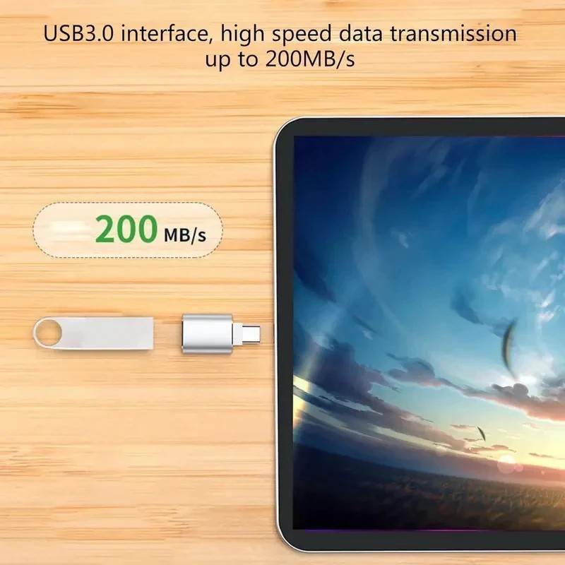 1 PC USB-C 3.1 Male to USB A Female Adapter Converter OTG Type C Android Phone gallery