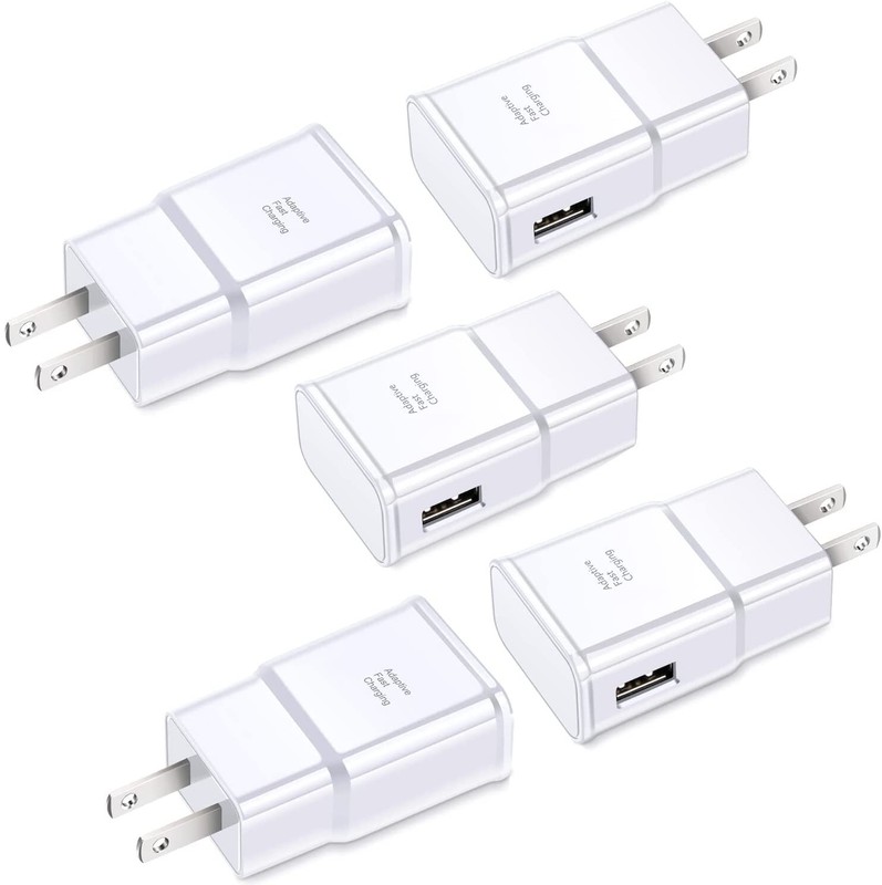Adaptive Fast USB Wall Charger US Block Power Adapter For Samsung S22 S10 S9 Lot