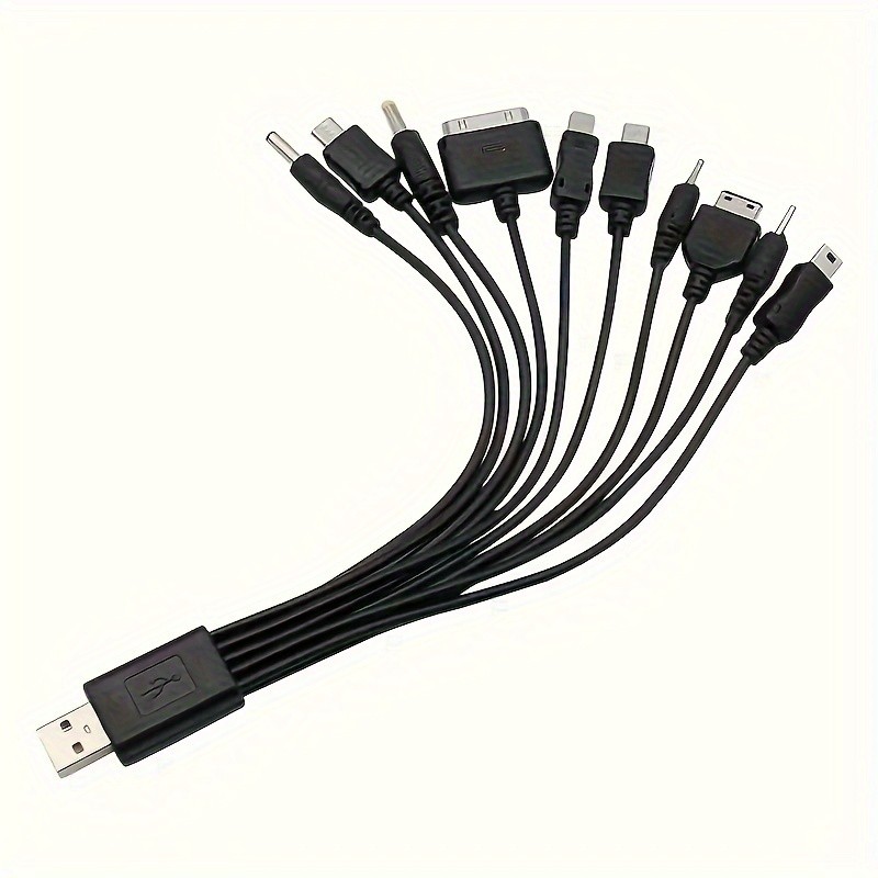 Portable Stable Sturdy 10-in-1 Universal USB Charging Cable for Samsung & Google