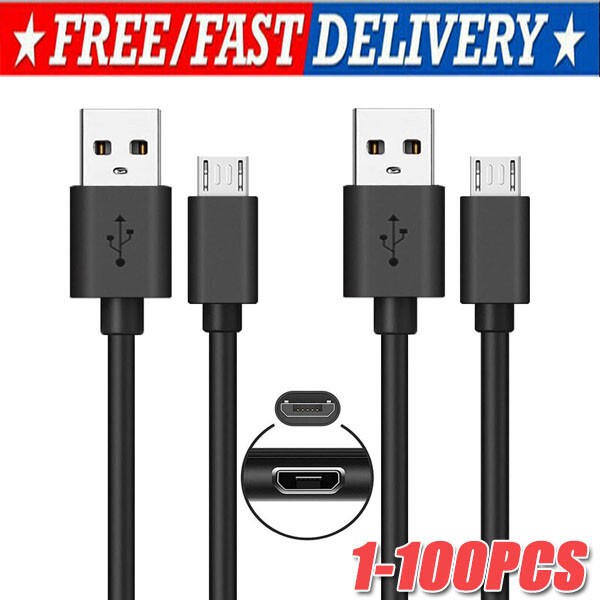 3/6ft Micro USB Fast Charging Cable Cord For Samsung Android Phone Charger LOT