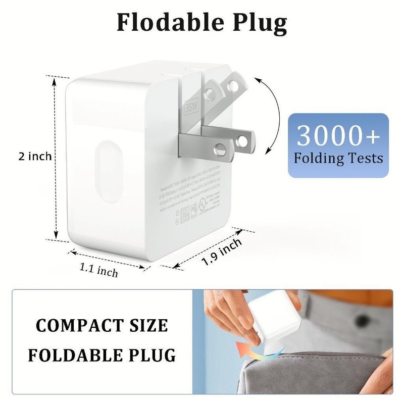 35W Dual USB Type C Wall Fast Charger Adapter Cable For Samsung Galaxy A23 5G gallery