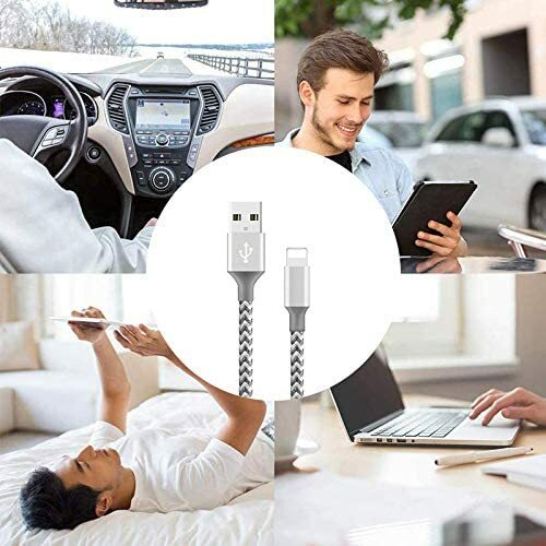 5x Heavy Duty Fast Charger Cable Charging Cord For iPhone 8 X XS 11 12 13 14 Max gallery