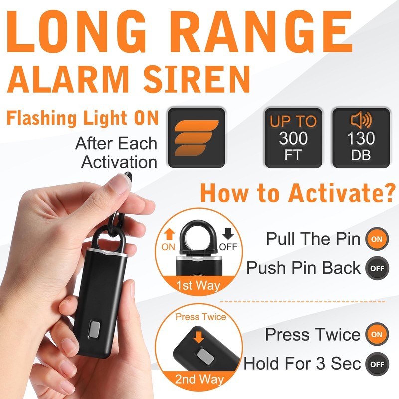 The Original Self Defense Siren Personal Safety Alarm for Women, Men, Kids gallery