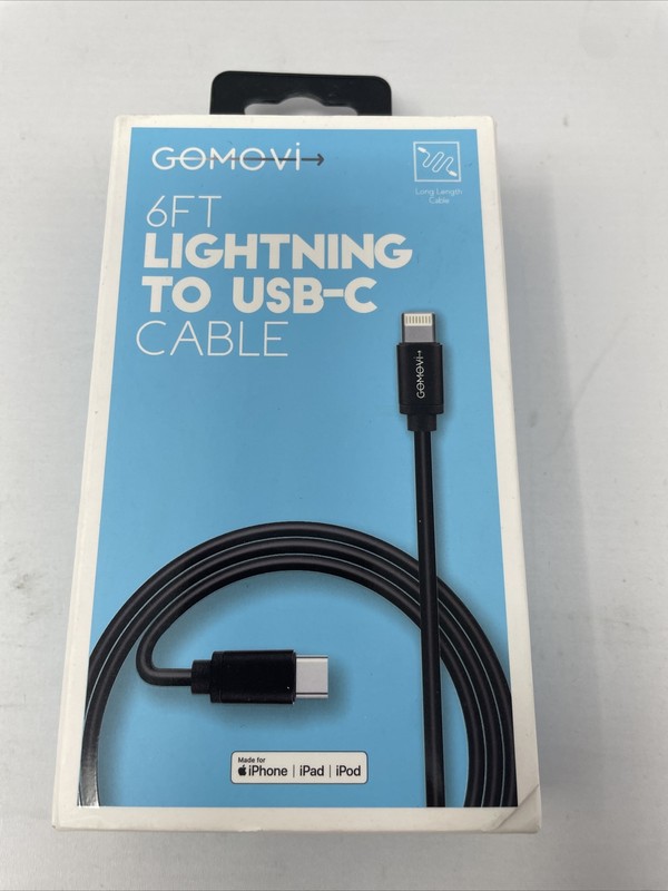 Vivitar Pwrfl 6FT Multi Cable, Micro USB + Lightning + USB C-Type, Black, Long