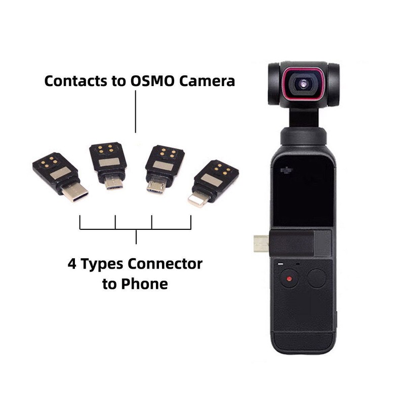 CABLECY USB-C & Micro & 8P Adapter Connector Interface Handheld Gimbal Camera gallery
