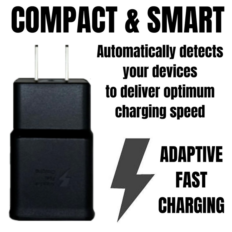 Wholesale Lot Adaptive Fast Wall Charger Block USB C Cable For Samsung GalaxyS10 gallery