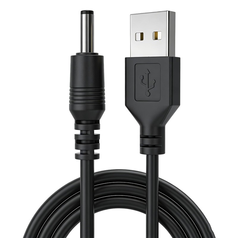 5V DC Power Cord, USB to DC 3.5mm x 1.35mm Round Barrel Charger Cable for Too...