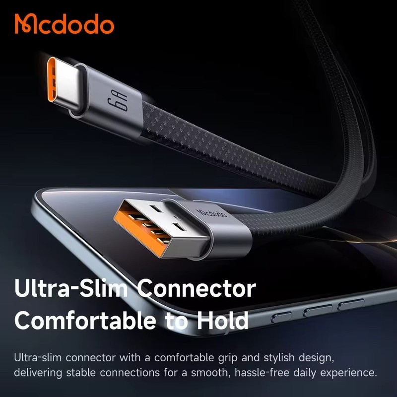 Mcdodo Magnetic Self-Winding USB-C 6A Fast Charging Cable Tangle-Free Data Sync gallery