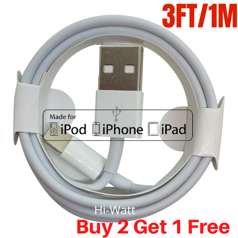 USB Fast Charger Cable 3Ft For Apple iPhone 12 11 8 7 6 Plus XR Xs Charging Cord