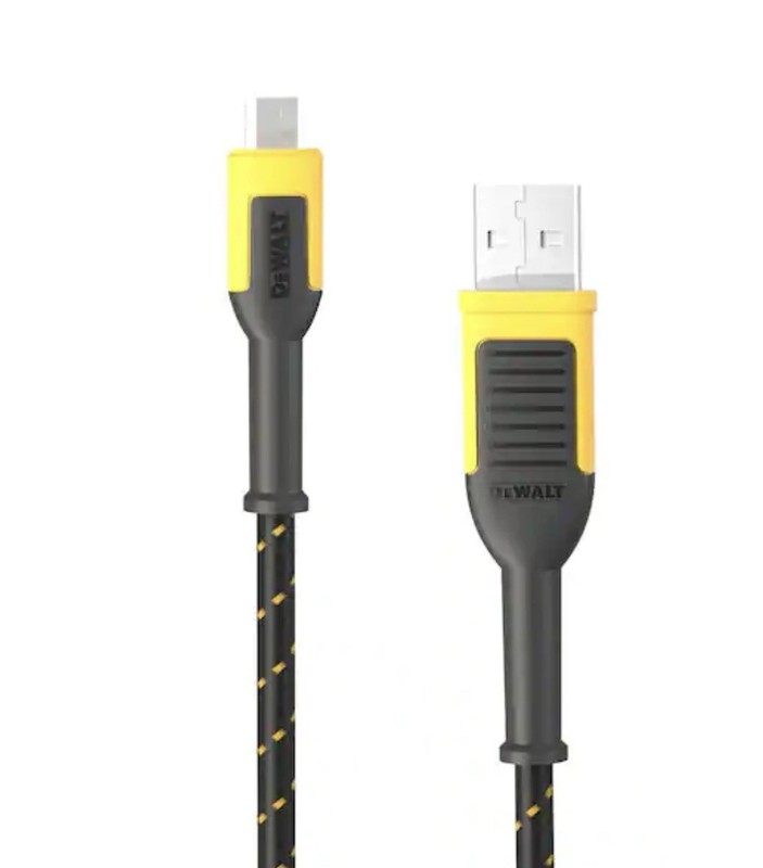 DeWALT 10 ft. Kevlar Reinforced Braided Charger Cable for Android Micro-USB gallery