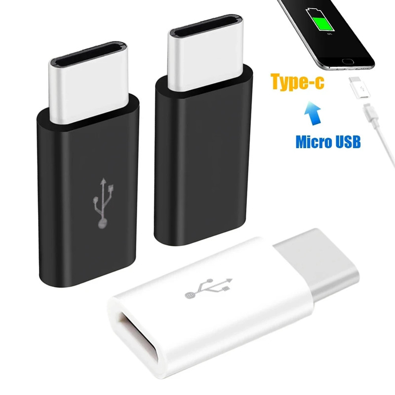 1/5/10Pcs Micro USB Female to Type C Male Adapter Converter for Android Smart Ph gallery