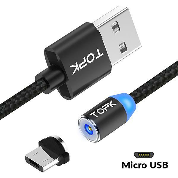 Magnetic Phone Charger 2 Nylon Cables, 3 In 1 Pack, 2m (6.6ft) 1m (3.3ft) gallery