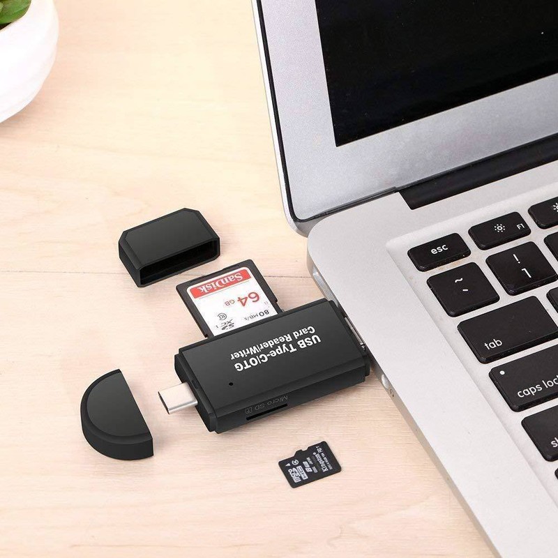 Micro USB Type-C OTG Card Reader SD TF SD For Apple iphone 17 Pro Max Plus 17E gallery
