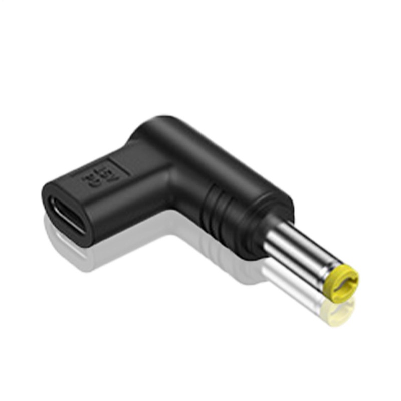 USB Type C Female To DC Male Jack Power Adapter Right Angle Adapter For Laptop