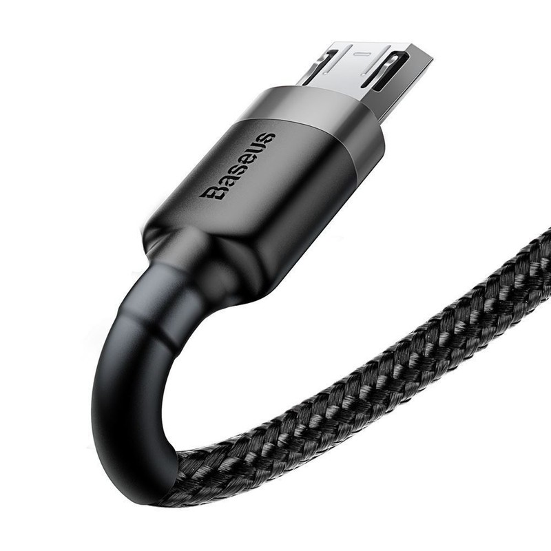 USB type A to micro USB Cable 2m grey black BASEUS gallery