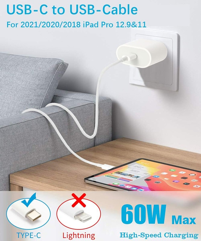 USB C Type C Cable Fast Charger Sync Data For iPad Pro Macbook Samsung Android gallery