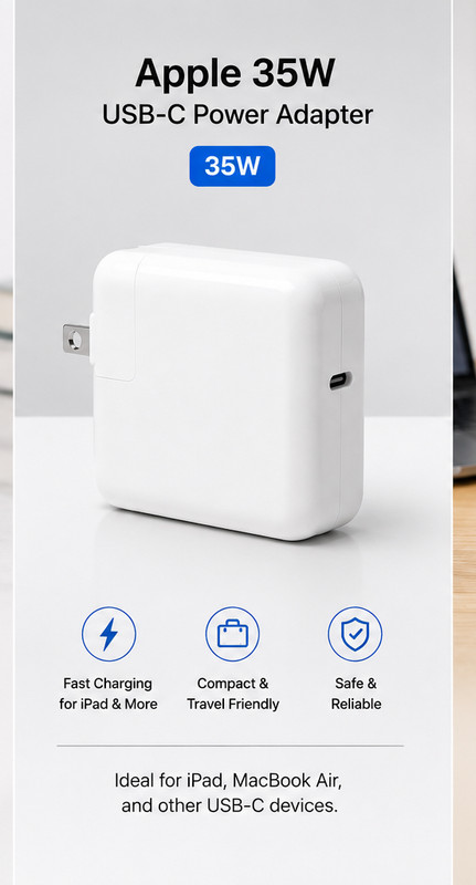 Genuine Apple USB-C Power Adapter 20W 35W 96W Fast Charger MacBook iPhone iPad gallery