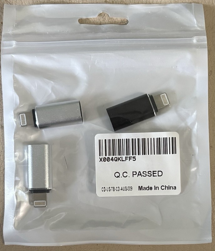 Male to USB C Female Adapter (3pack)