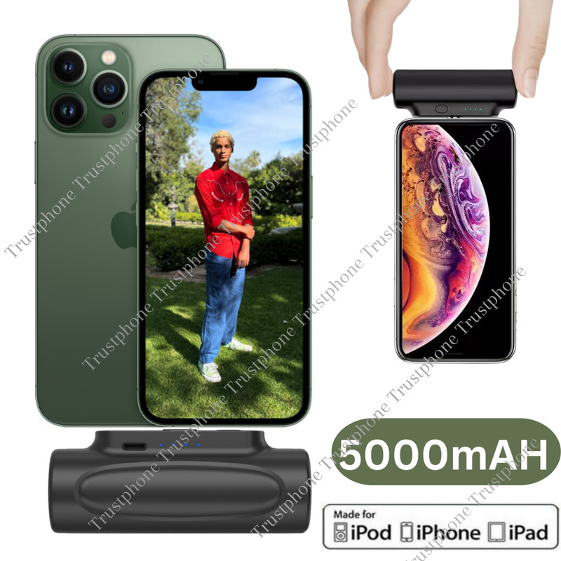 5000mAh Portable Charger External Battery Pack Power Bank For iPhone 14 12 iPad