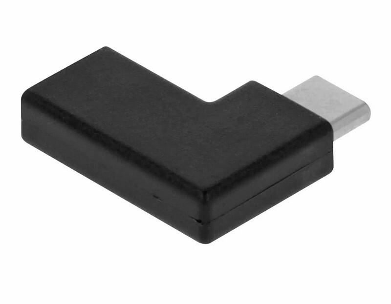 6pcs USB "C" 90 Right Angle Adapter Type-C Male to Female Adapter USB Type C 6X gallery
