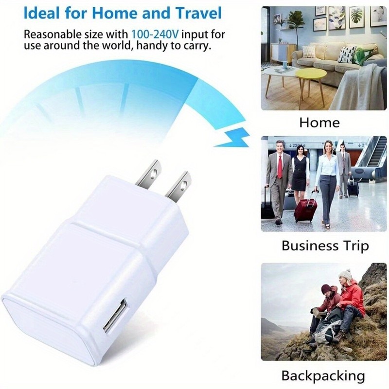 Wall Power Adapter Head Phone Fast Charger Block Lot For Samsung Android Google gallery