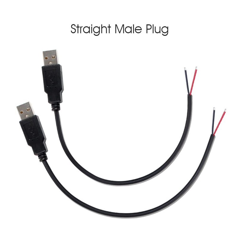 4pcs Usb 2.0 To Bare Wire Open End Cable 12inch 5v 2.1a 2 Cores Power Pigtail Re gallery