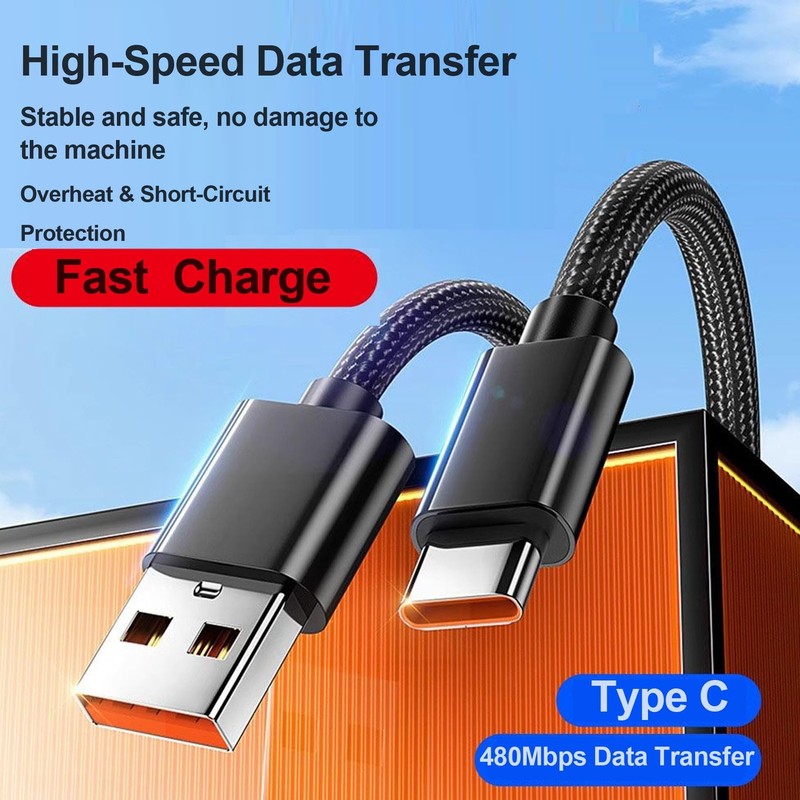 ZZrszhp USB-C Charger Cable Compatible for T-Mobile REVVL 7/7 Pro black gallery