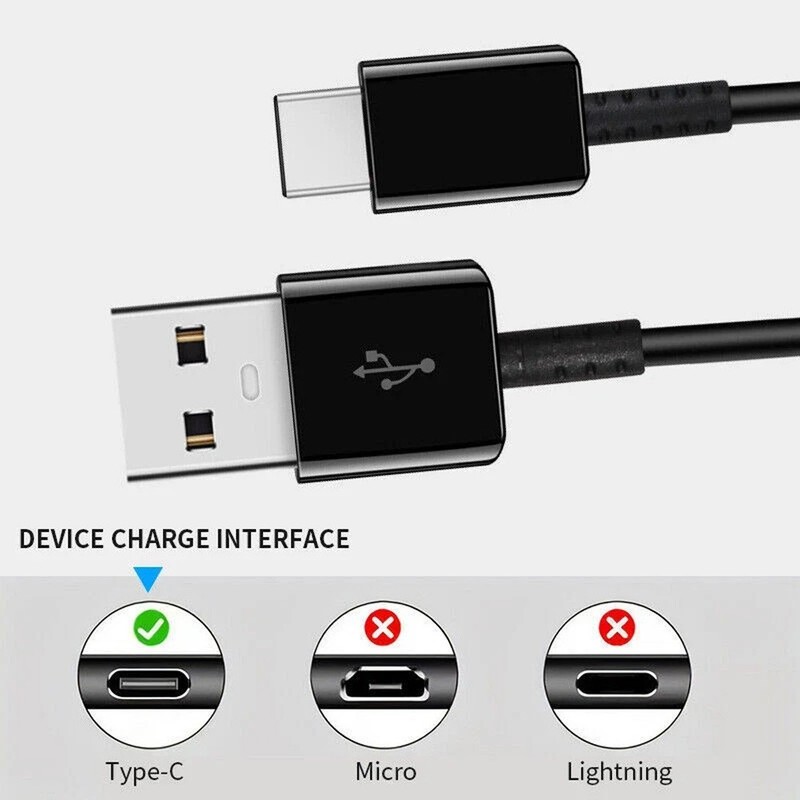 USB to Type-C Charging Cable USB-A to USB-C Cord For Samsung Galaxy S20 S21 S22 gallery