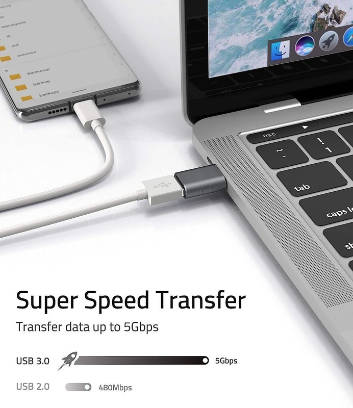 3.0 USB-C to Type C 3.1 Data Connector USB Converter Adapter Male OTG A Female. gallery