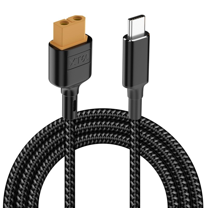 USB C XT60 Adapter Cable Female Male Charging PD 100W 20V/5A M7 M6 M6D 3.3ft