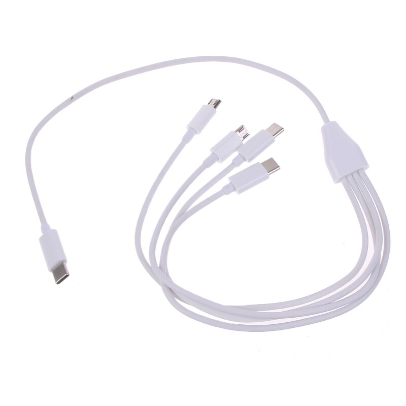 4-in-1 USB C to Multi Charging Cable USB C to Micro USB + Type C Universal