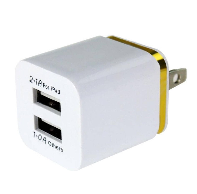 Dual USB-A Wall Adapter Power Adapter (5W)