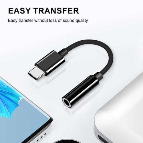 For Samsung Galaxy S24 S22 USB C Cable to 3.5mm Aux Jack Earphone Dongle Adapter gallery