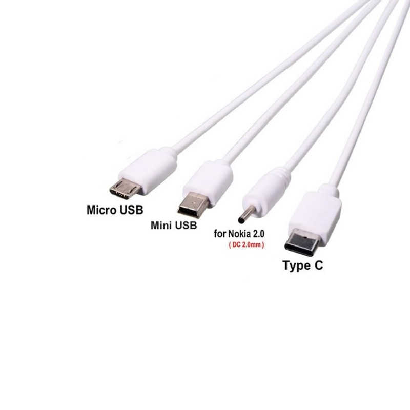 Versatile USB Charging Cable 4 in 1 Cable for Smartphones Tablets & Accessories gallery