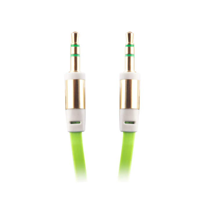 Audio Cable Jack Cable 3.5 mm Green Aux Audio Cable Sound Transmission Cable gallery