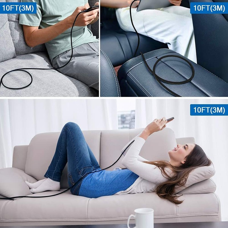 3X Braided Android V9 Fast Charging Data SYNC Charger Cable Cord 3/6/10FT LONG gallery