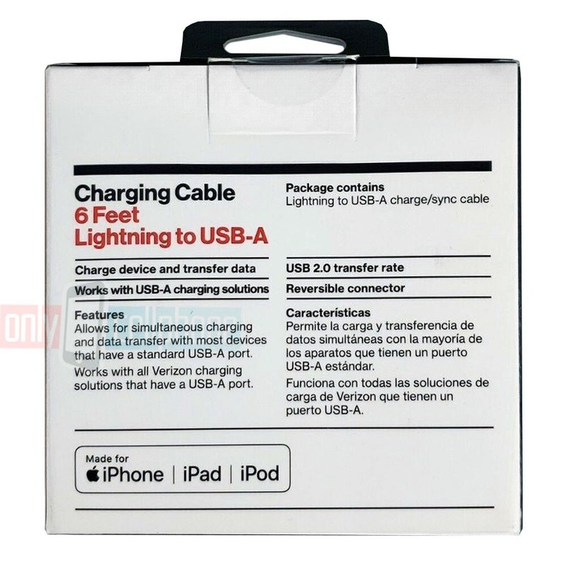 Verizon Pink Braided 6FT USB to 9-pin Charge Data Cable gallery