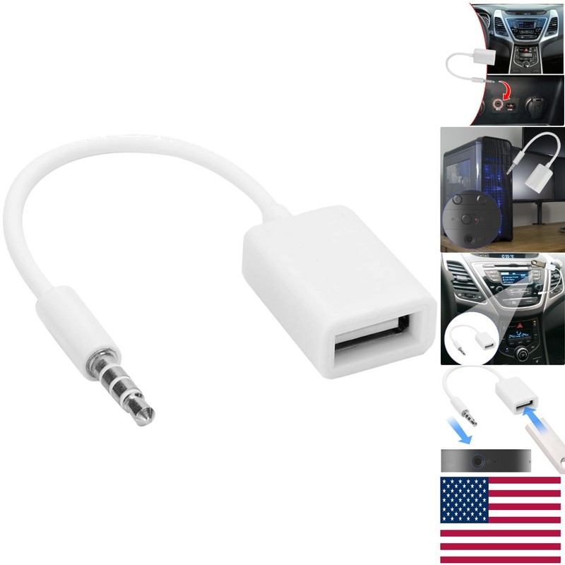 High-Quality USB to Aux Male Jack for Car Audio – Efficient Music Streaming