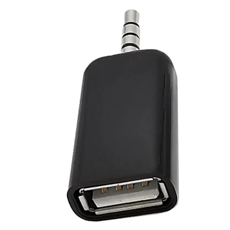 Thrtrht 2 Pack AUX to 3.5Mm Audio Adapter - USB a Female to Male Converter for U gallery