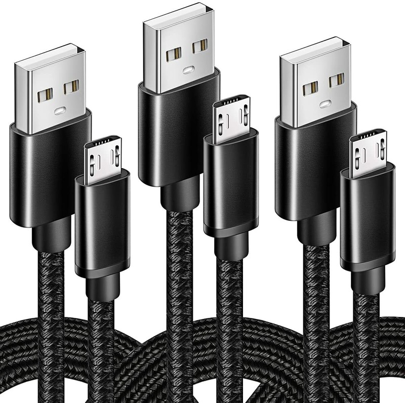 3X Braided Android V9 Fast Charging Data SYNC Charger Cable Cord 3/6/10FT LONG gallery