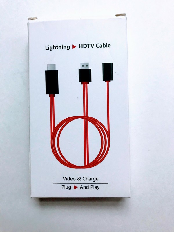 HDMI HDTV AV Adapter Cable For IOS Devices-Phone to TV 1080p